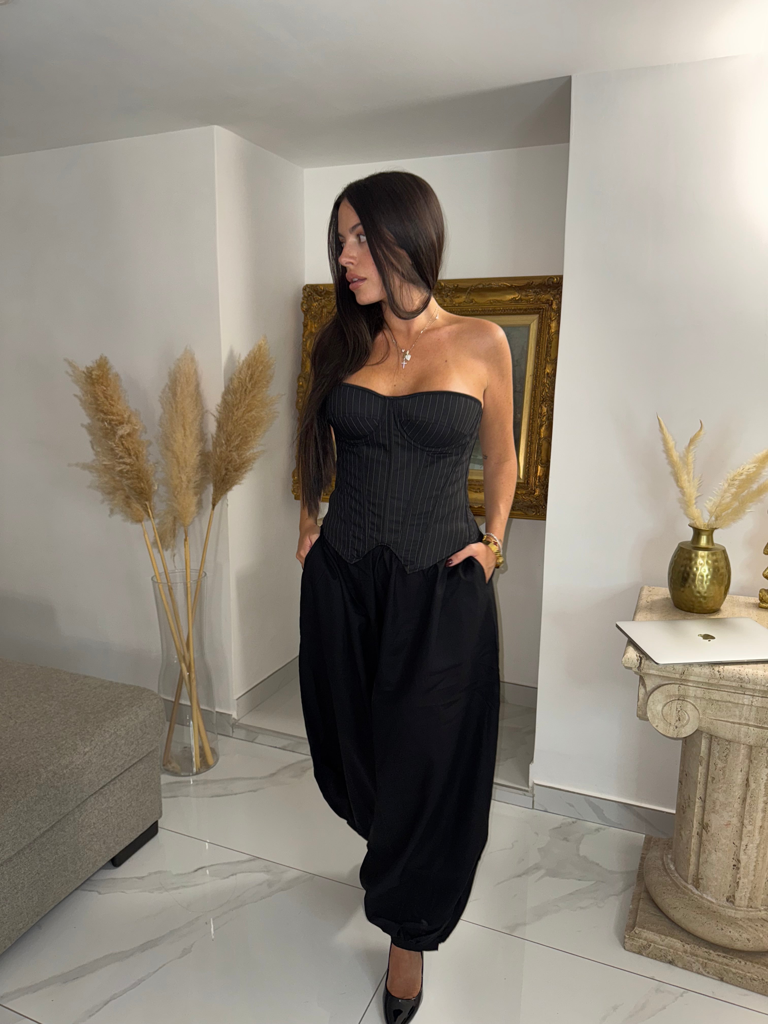 PANTALONE ballon morbido nero