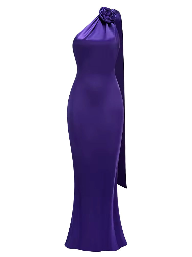 VIOLET satin dress pre order