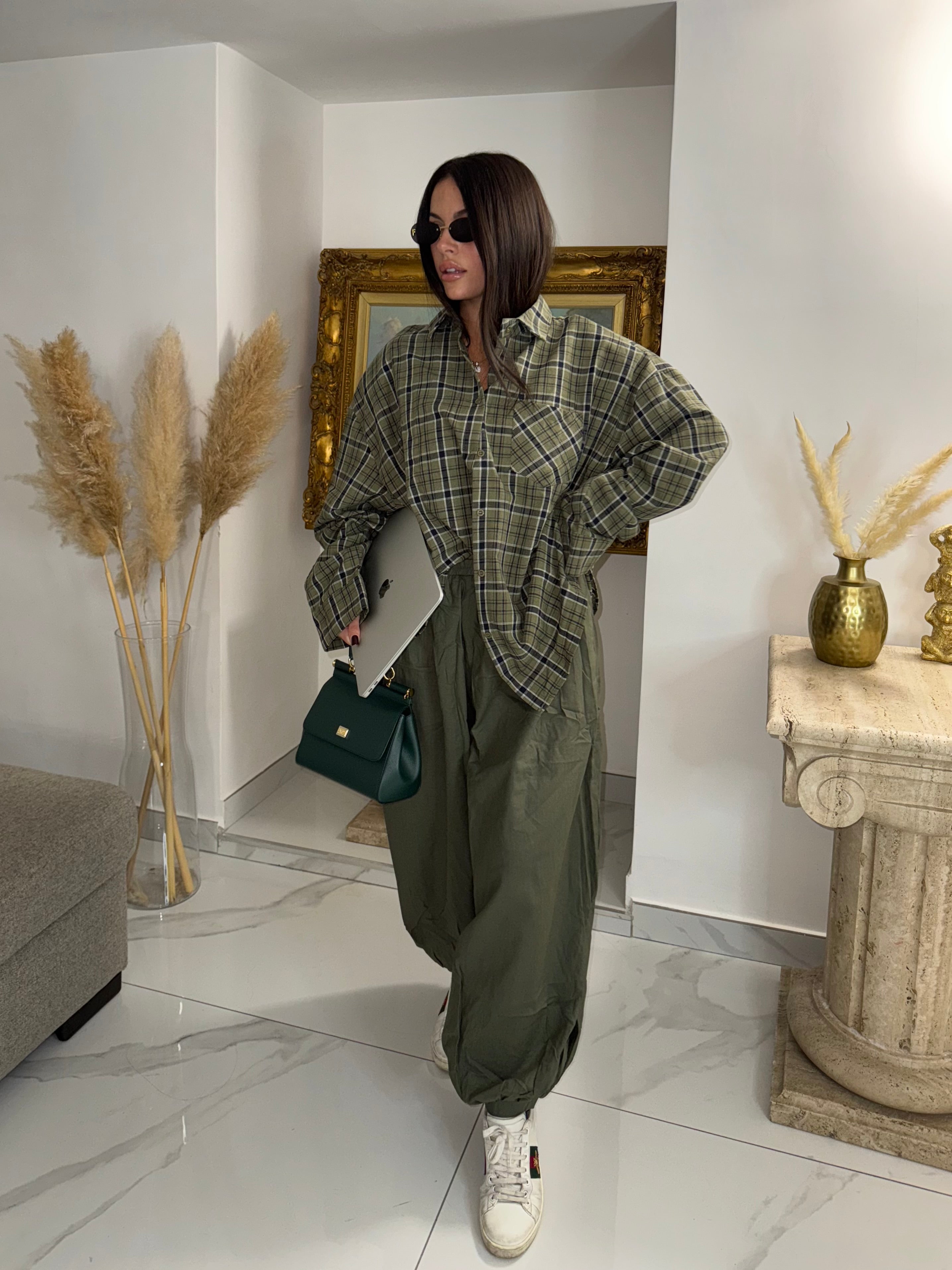 PANTALONE ballon morbido verde