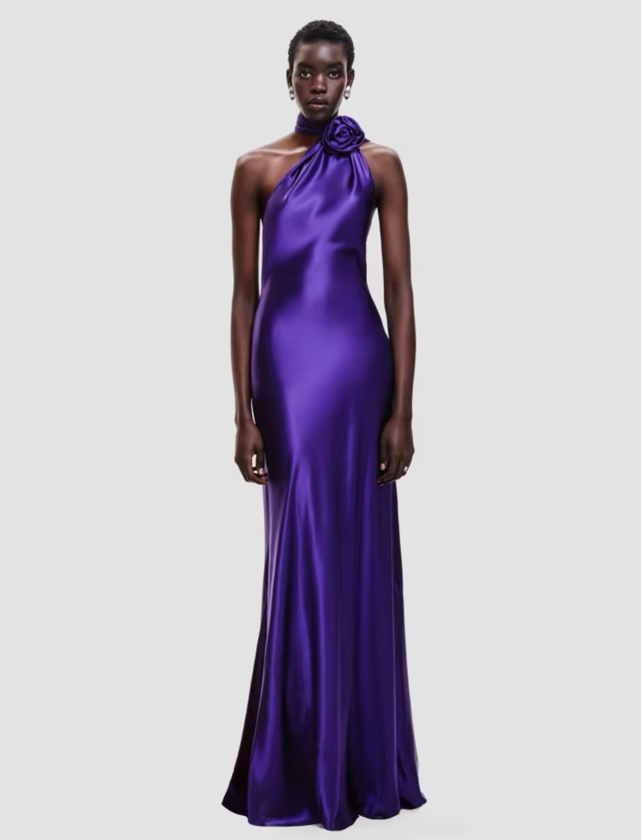 VIOLET satin dress pre order