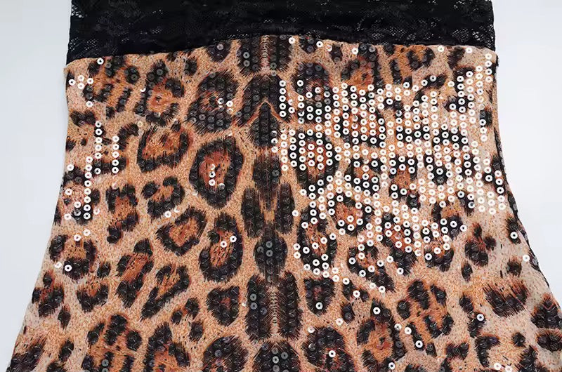 ANIMALIA pizzo e paillettes dress pre order