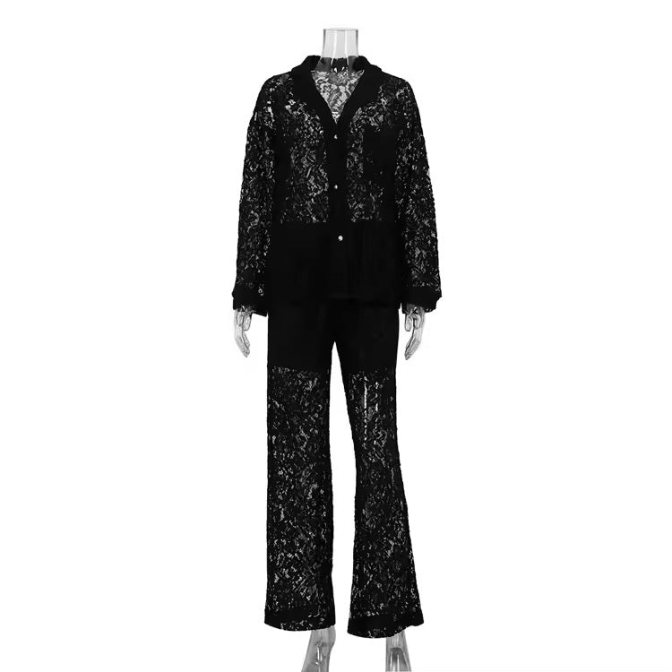 ELEGANT coordinato in pizzo (vari colori) pre order