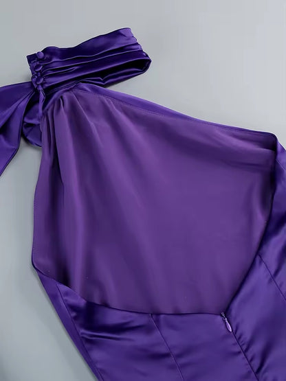 VIOLET satin dress pre order