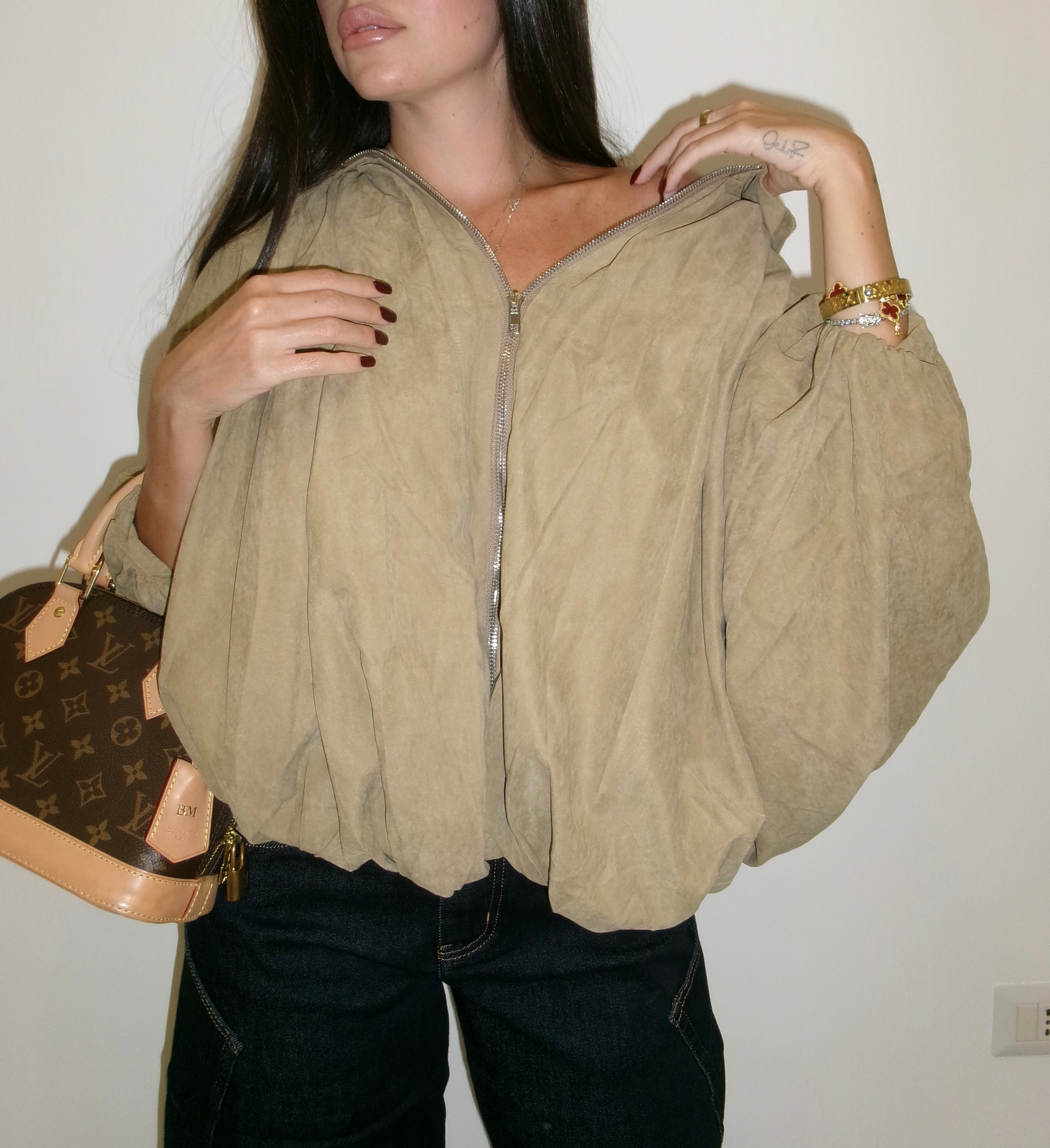 GIACCA SEUDE TAUPE
