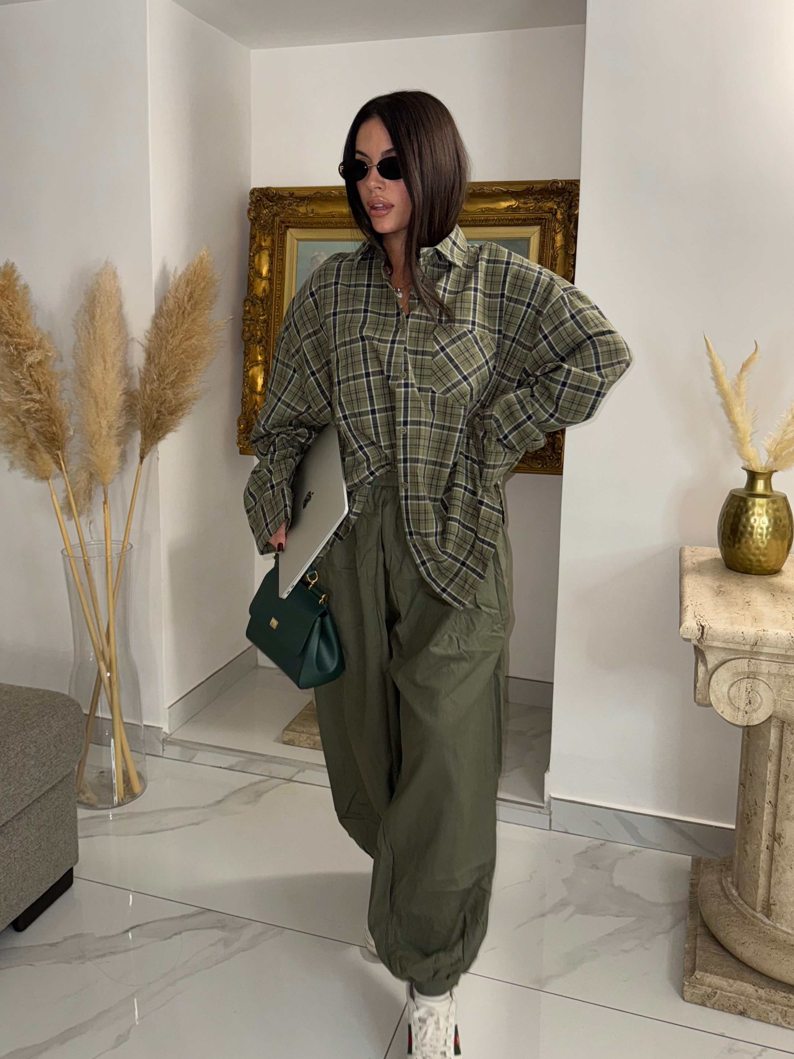 PANTALONE ballon morbido verde