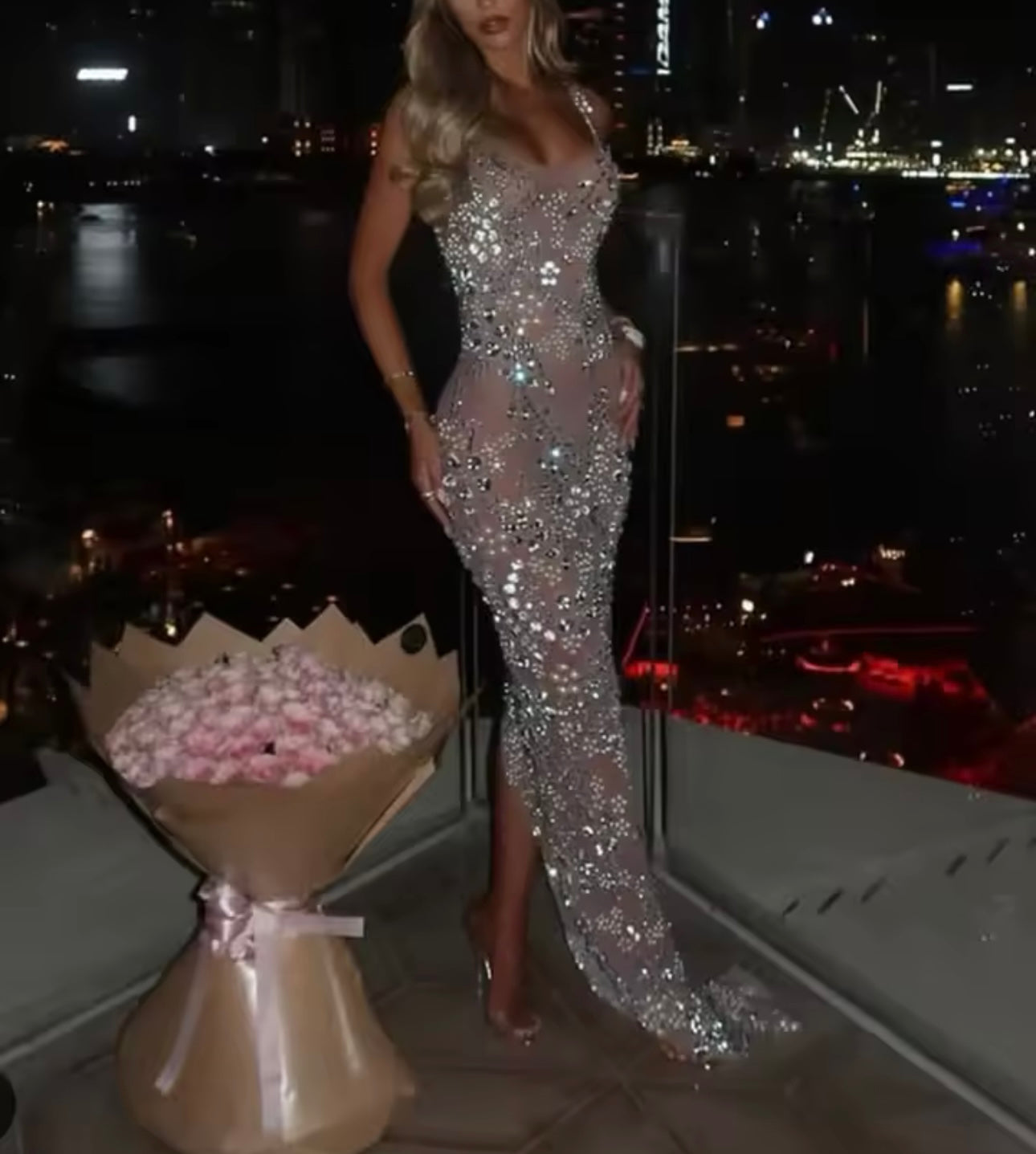 DIAMANTE dress pre order