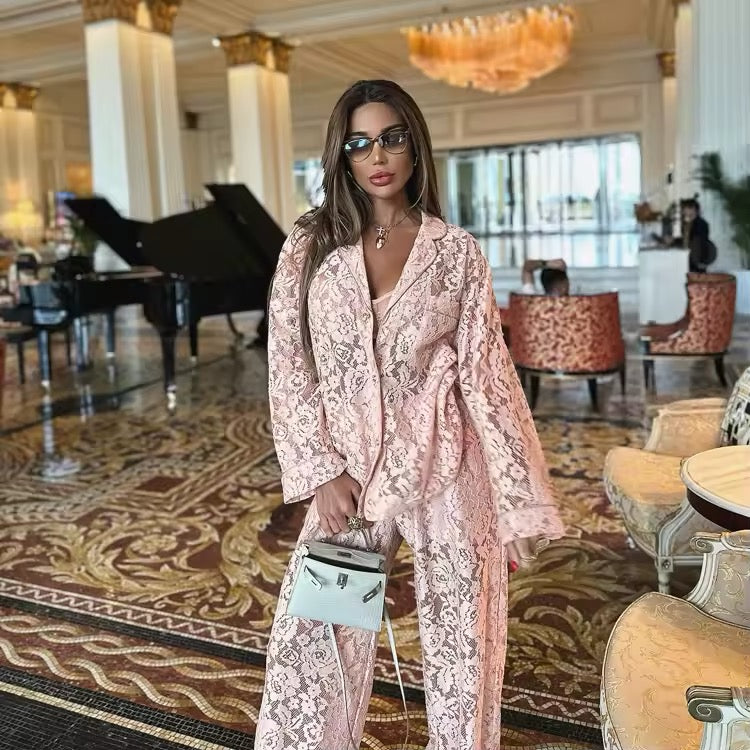 ELEGANT coordinato in pizzo (vari colori) pre order