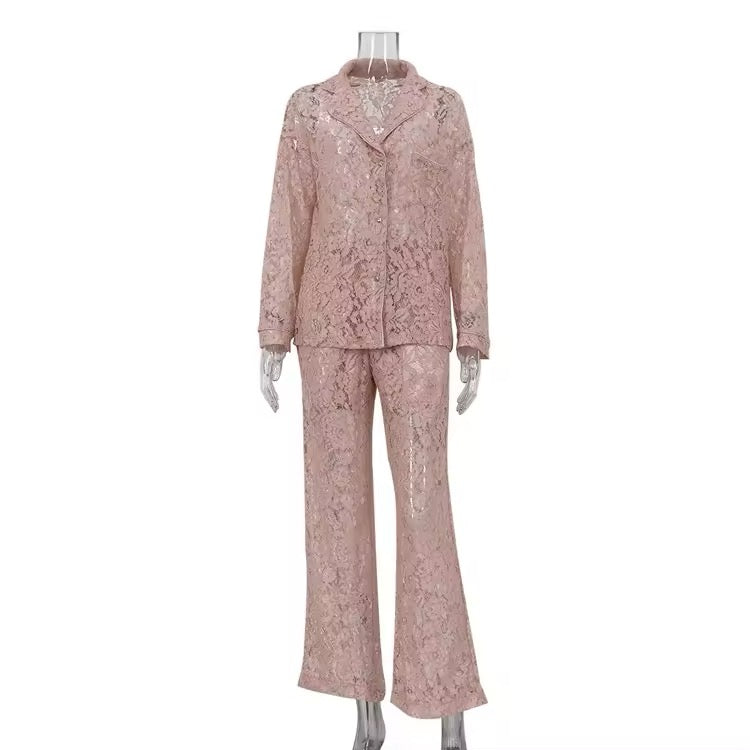 ELEGANT coordinato in pizzo (vari colori) pre order