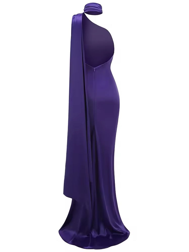 VIOLET satin dress pre order