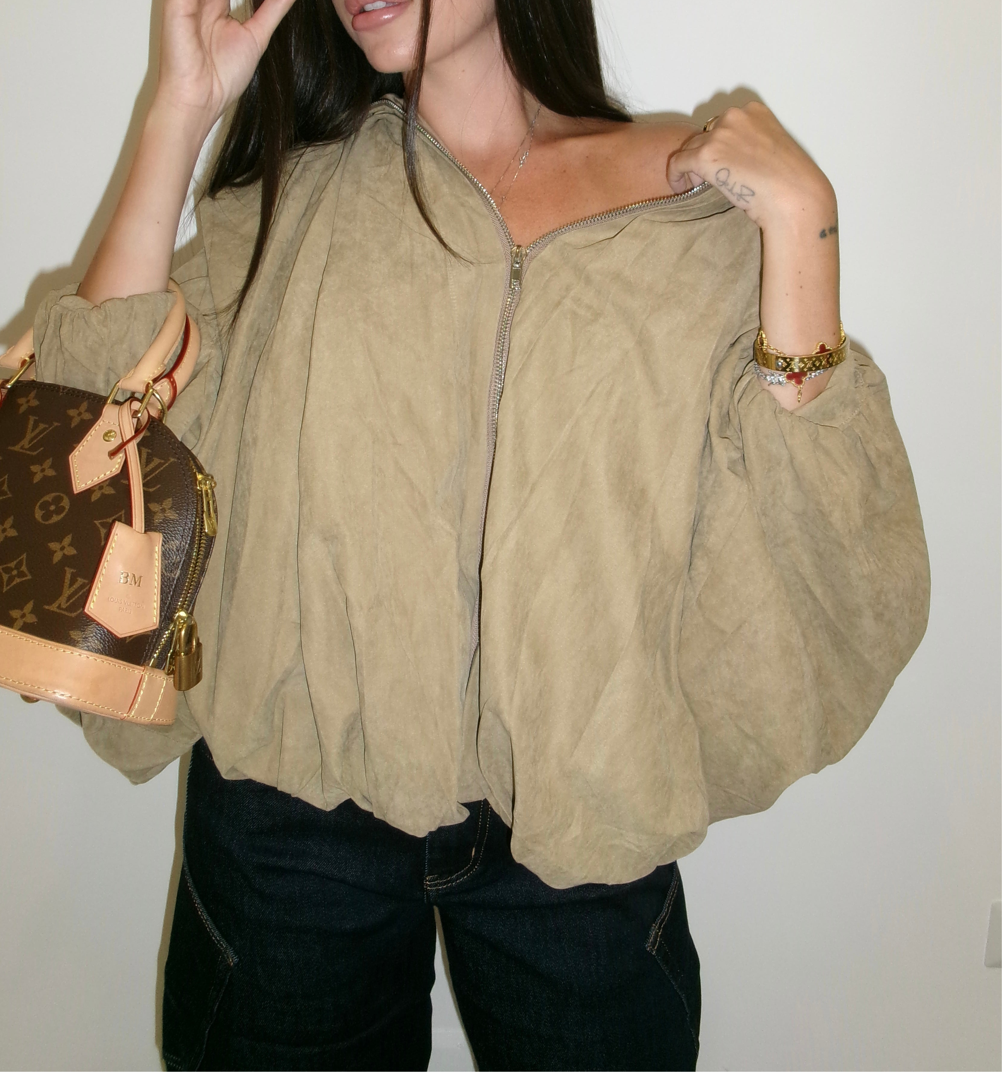 GIACCA SEUDE TAUPE