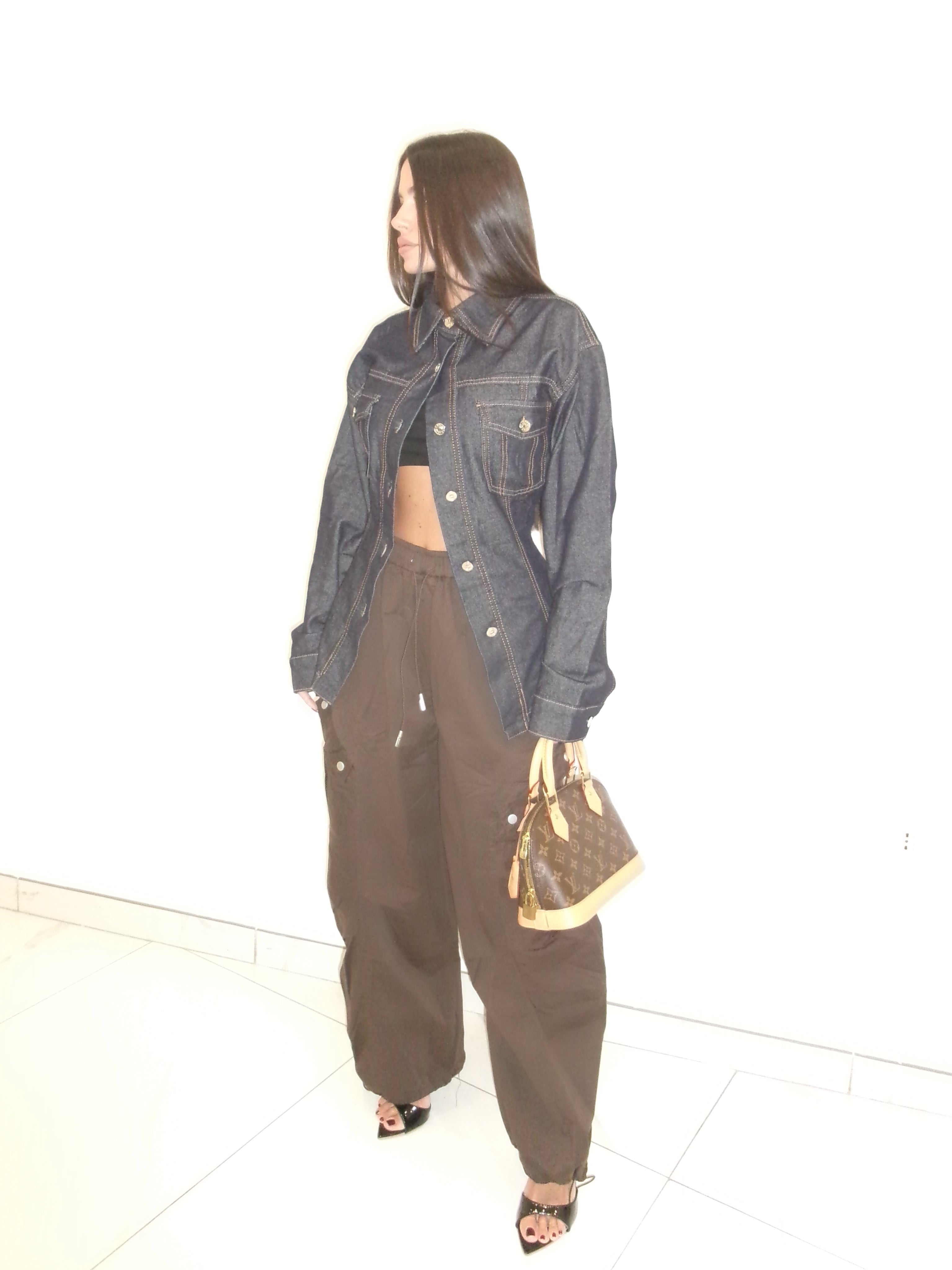 PANTALONE CARGO choco