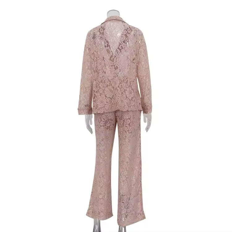 ELEGANT coordinato in pizzo (vari colori) pre order