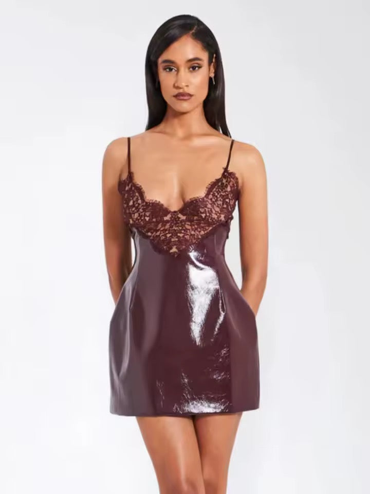 PIZZO E VINILE dress pre order