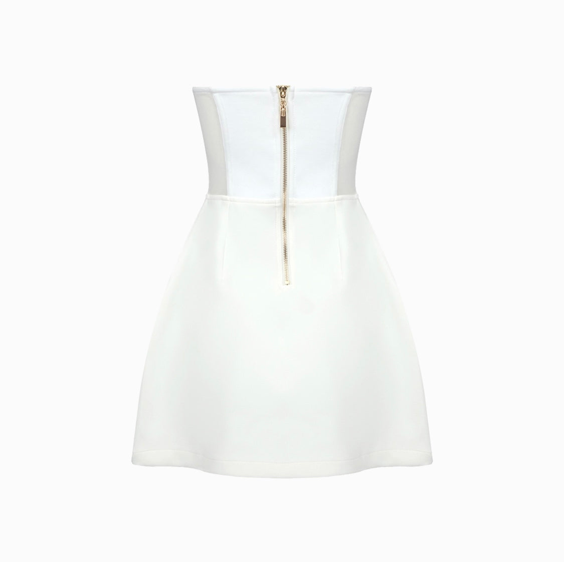 “HEARTS” MINI DRESS WHITE (pre-order)