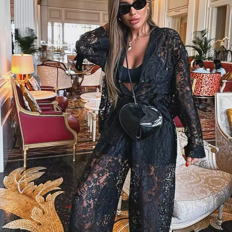 ELEGANT coordinato in pizzo (vari colori) pre order