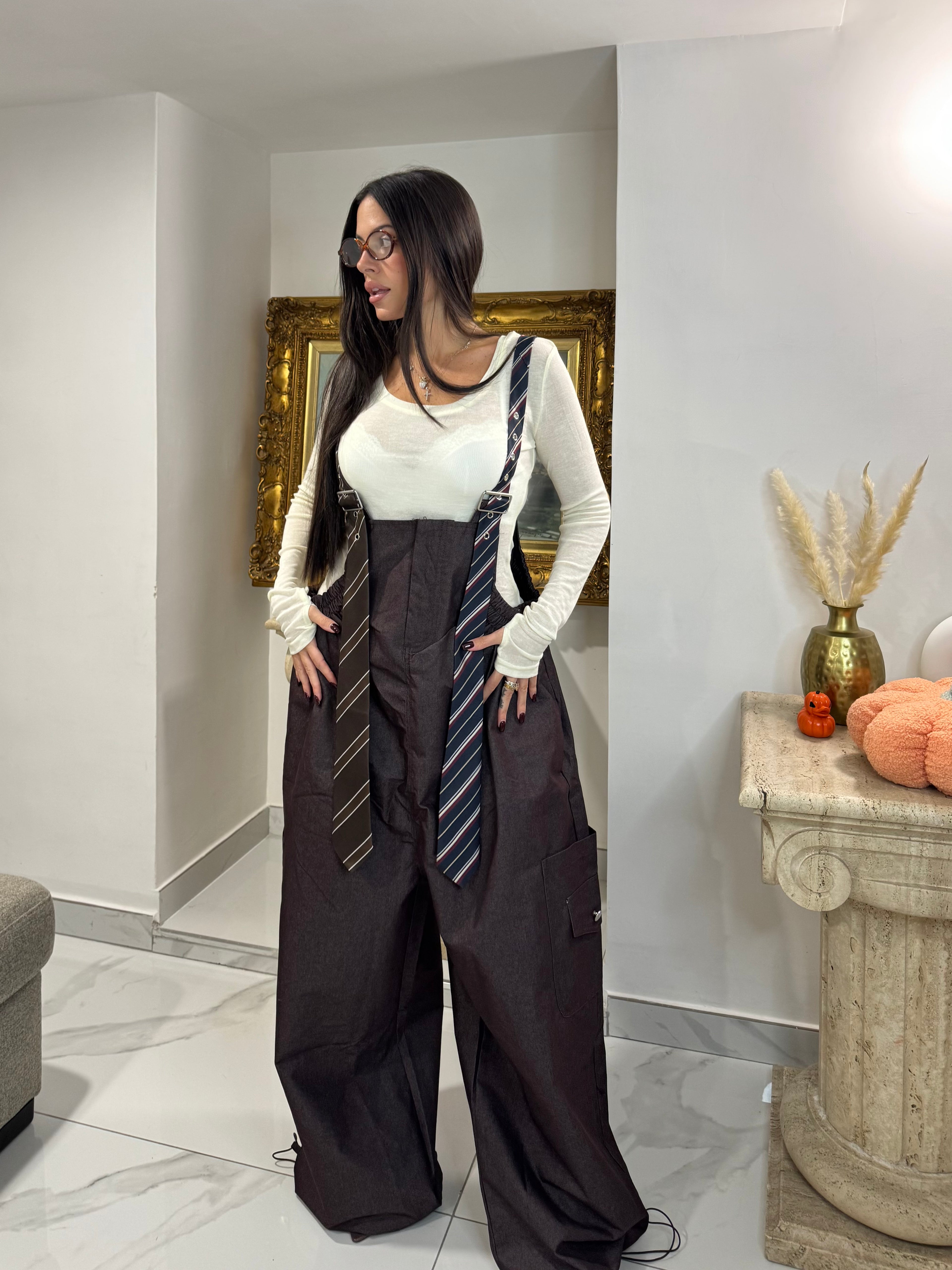 Maglia con manica a guanto burro