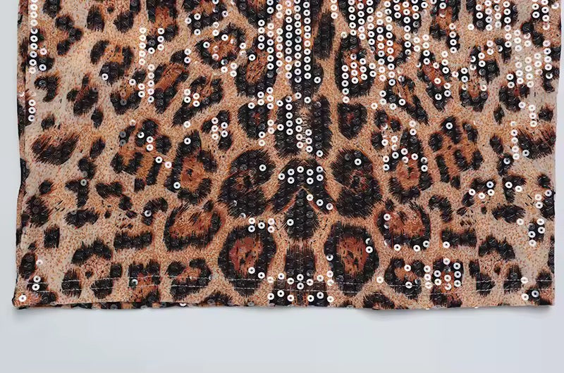 ANIMALIA pizzo e paillettes dress pre order