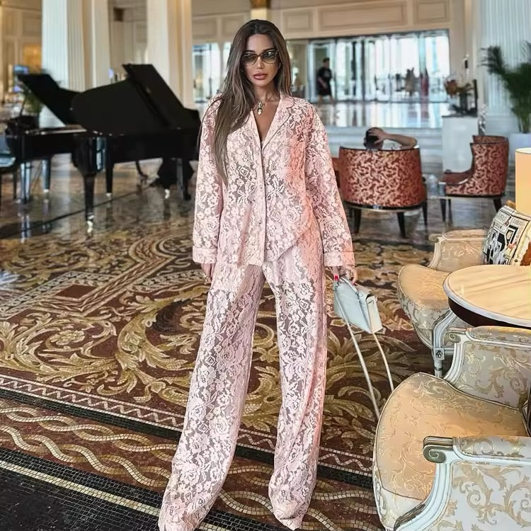 ELEGANT coordinato in pizzo (vari colori) pre order