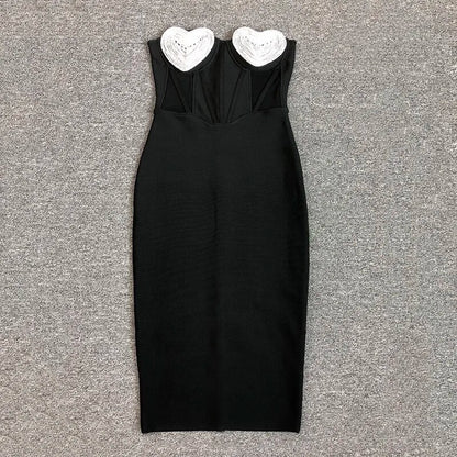 “Hearts” midi dress pre-order