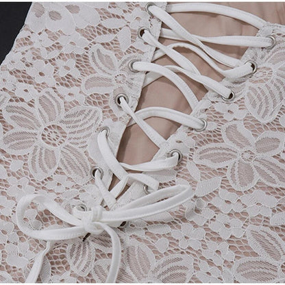 “Victor Victrola” mini dress white pre-order