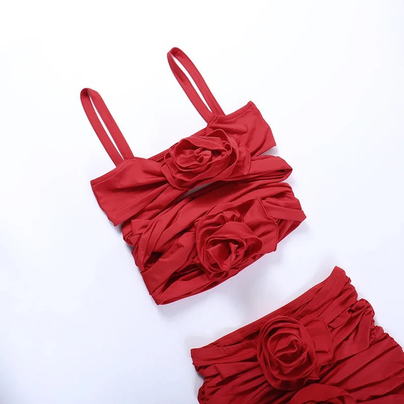 Mini Dress “Red Rose”